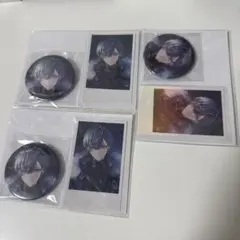 にじさんじ 誕生日 缶バッジ チェキ カード 小柳ロウ 3セット