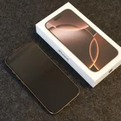 【美品】iPhone16 Pro 256GB デザートチタニウム本体　使用感少