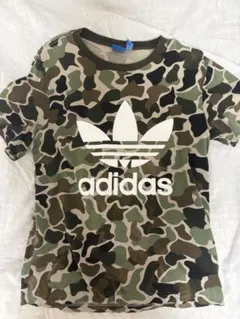 adidas カモフラージュ柄 トレフォイル Tシャツ