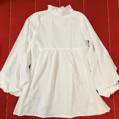 【GRL】グレイル　 ボリュームスリーブブラウス　 白　フリル　長袖　入学式