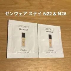 新品 コスメデコルテ ゼンウェアステイ サンプル N22 N26
