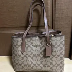 COACH ブラウン トートバッグ