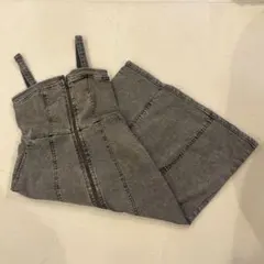 GU デニムフロントジップワンピース