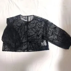 アーバンリサーチ　花柄刺繍メッシュ長袖トップス