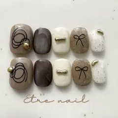 ネイルチップ ニュアンス 韓国 ガーリー シンプル ワンホン 量産型 y2k