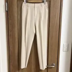 INDIVI インディヴィ テーパードパンツ ホワイト 白 38 スラックス