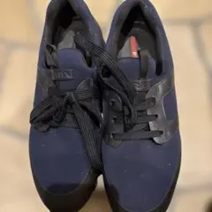 PRADA ネイビー カジュアルスニーカー