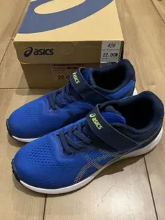 【値下げ中】asics レーザービーム 22.0cm 青