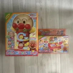 アンパンマンミニ　レジスター　わくわくガチャころりんJ r 2点セット　新品