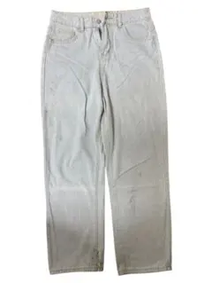 shoow timeビンテージウォッシュワイドデニムパンツ