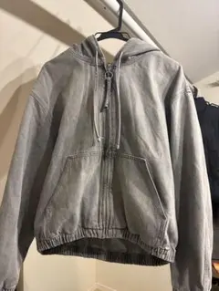 ZARA デニムジップパーカー