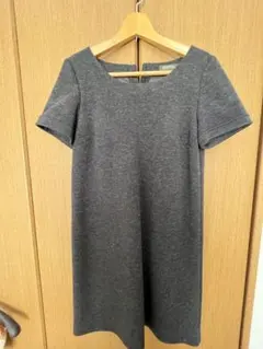 Eddie Bauer 半袖ひざ丈ワンピース グレー