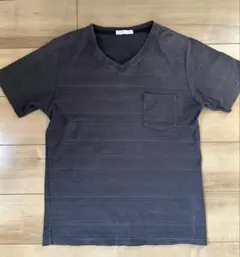 CERONIAS ダークグレー Vネック Tシャツ L 半袖　メンズ