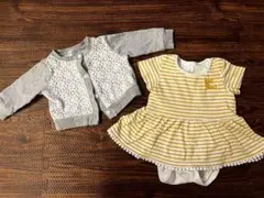 ロンパース ワンピース　カーディガン　半袖　70 60
