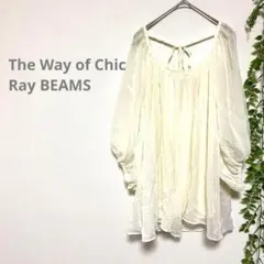 [美品]レイビームス シフォンチュニック 2026年最新】Ray BEAMS 柄/デザイン：無地 レディース 五分袖・七分袖