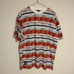 新品未使用 MANASTASH マナスタッシュ Tシャツ 総柄 Lサイズ