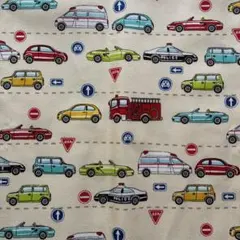 車柄 生地 カット生地 はたらく車 乗り物　50×100
