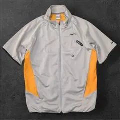 00s NIKE FIT DRY MP3 Pocket ジップ半袖ジャケット