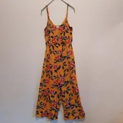F&F 日本未発売 ボタニカル柄 カシュクール オールインワン【UK6/S】