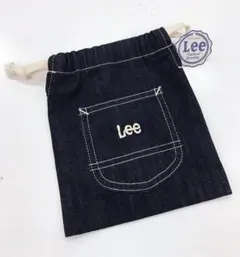 新品未使用 リーLee デニム 巾着袋 ポーチ 小物入れインディゴのサムネイル