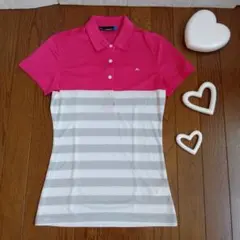 J.LINDEBERG GOLF　半袖ポロシャツ　ゴルフウェア　レディース　S