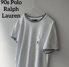 90sPoloRalphLaurenポロラルフローレンリンガーtシャツ半袖メンズ