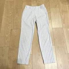 ユニクロ　アンクルパンツ　ストライプ　S UNIQLO