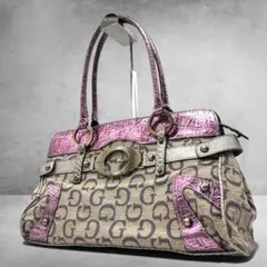 y2k guess big logo glam croc tote bag