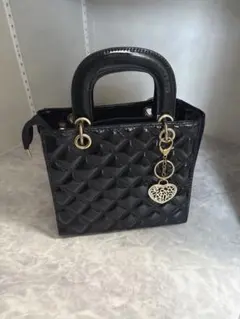 ブラックキルティングハンドバッグ GRL RANDA INGNI one way