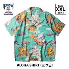 人気デザイン＊新品 HOUSTON アロハシャツ 三つ巴 龍 虎 鷲 XXLのサムネイル