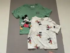 半袖Tシャツ 2枚セット ベビー服 サイズ85 保育園着 H&M ミッキーマウス