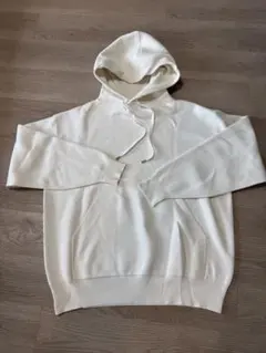 【美品】  CABaN / キャバン | ニットパーカー | ホワイト | レディース CABaN（キャバン） ： コットンカシミヤ フラップポケットニット
