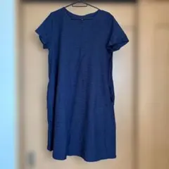 UNIQLOレディースワンピース　ネイビーLサイズ