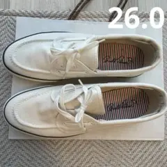 Arnold Palmer⭐︎デッキシューズ ホワイト 26.0cm