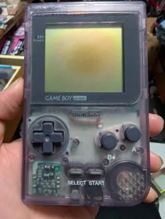 ゲームボーイポケット　クリアパープル