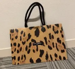 【美品】DOLCE & GABBANA ヒョウ柄ショップ袋のサムネイル