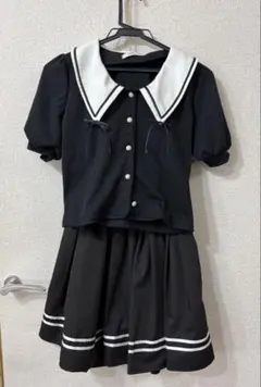Ank Rouge セーラー襟トップス スカートのサムネイル