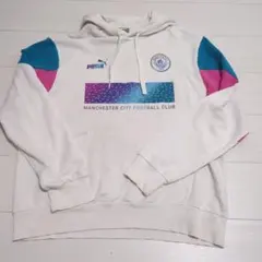 ★PUMA★マンチェスター シティ★パーカー★US Lサイズ★サッカー★通学★白