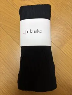 新品 福助 綿100% 9分丈レギンス 内側スリット入り ブラック Lのサムネイル