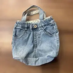 ハンドメイド　バック　トートバッグ　ジーンズ　カバン　手提げ　リメイク