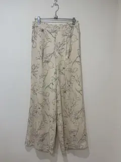 プリントパンツ ワイドパンツ