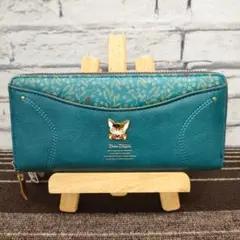 ★新品★ ベベダヤン ラウンドファスナー長財布 ミモザポケット グリーン