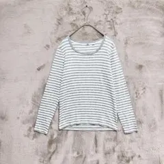 UNIQLO♡レディース ボーダー 長袖カットソー 薄手 M