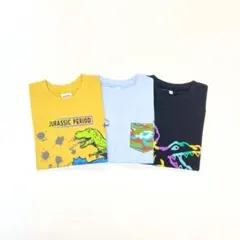 子供服 130cm 男の子 長袖Tシャツ まとめ売り 新品 恐竜 FWN101