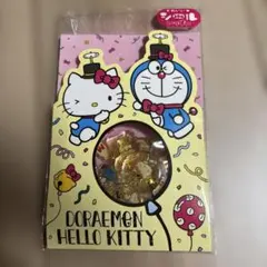 ドラえもん　ハローキティーコラボ　フレークシール