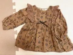 petit main 花柄ブラウス 80cm