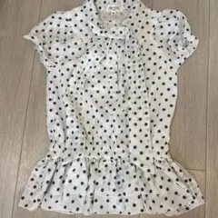 SOMETHING EDWIN ドット柄ブラウス 120