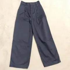 美品 ジャーナルスタンダードレリューム タックワイドパンツ ネイビー 36