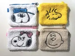 スヌーピー •チャーリー•ブラウンポーチセット 4個