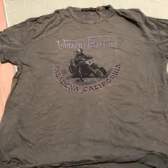 Johnson Motors のTシャツ　L オリーブグリーン 希少